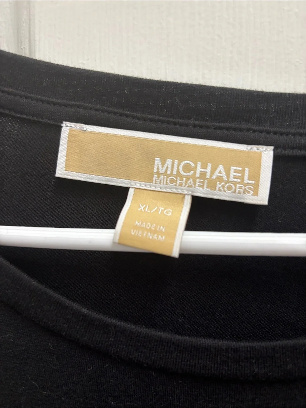 Michael Kors Black Short Ruffle-Sleeve Tee